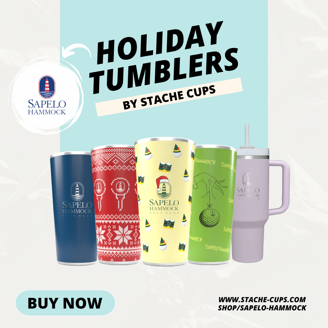 Sapelo Hammocl holiday tumblers